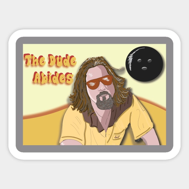 The Dude Sticker by Ghostsmurf 